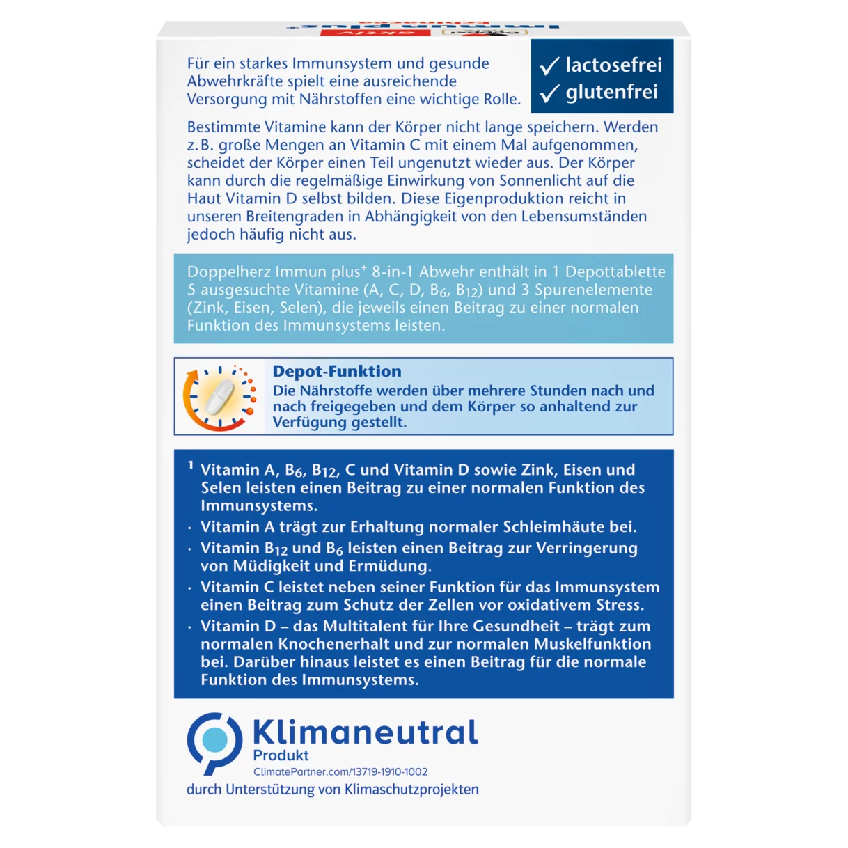 Doppelherz aktiv Immun plus+ Echinacea Rückansicht