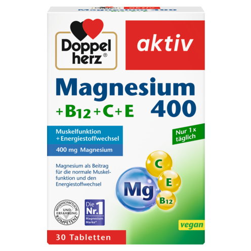 Magnesium 400 + B12 + C + E