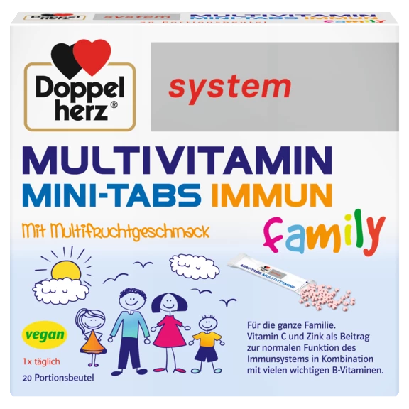 Doppelherz system MULTIVITAMIN MINI-TABS family Frontansicht
