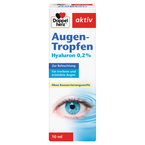 Doppelherz aktiv Augen-Tropfen Frontansicht