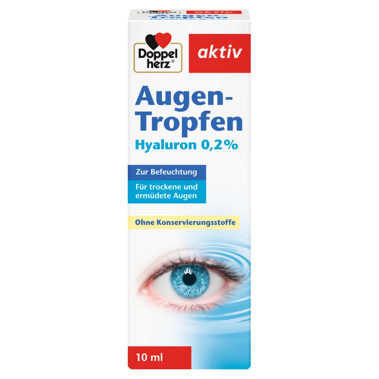 Doppelherz aktiv Augen-Tropfen Frontansicht