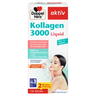 Doppelherz aktiv Kollagen 3000 Liquid Frontansicht