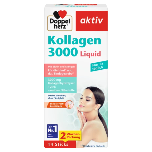 Doppelherz aktiv Kollagen 3000 Liquid Frontansicht