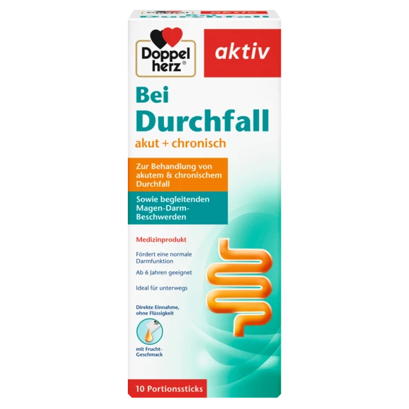 Doppelherz aktiv Bei Durchfall  Frontansicht