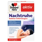 Doppelherz aktiv Nachtruhe Baldrian Schlaf-Dragees Frontansicht