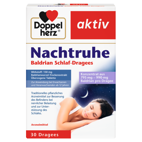 Nachtruhe Baldrian Schlaf-Dragees