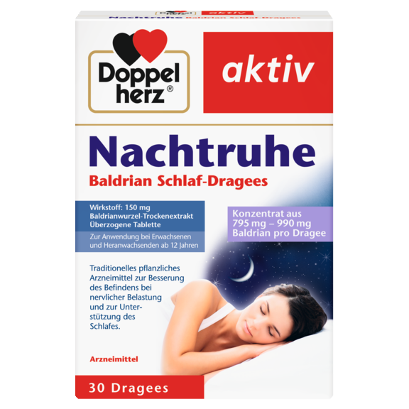 Nachtruhe Baldrian Schlaf-Dragees