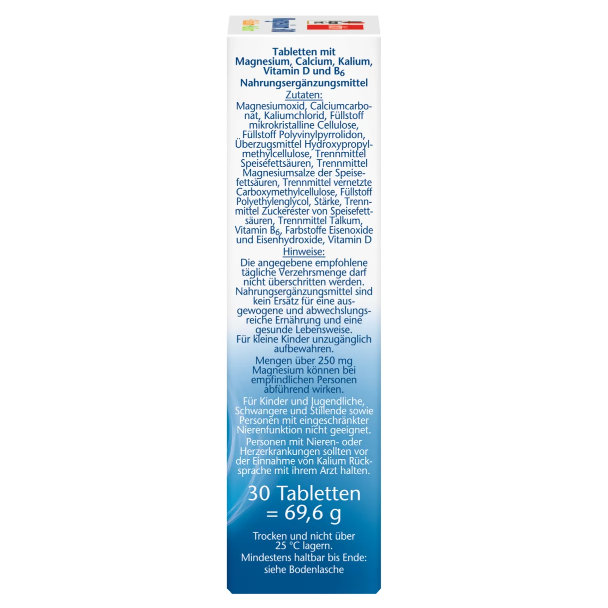 Doppelherz aktiv Magnesium 500 + Calcium + Kalium Seitenansicht rechts