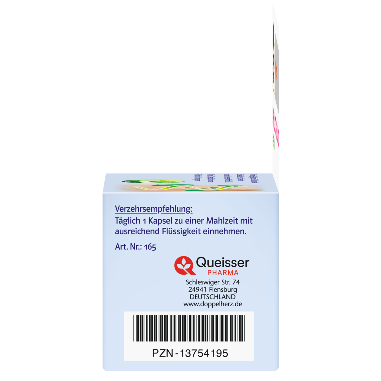 Abbildung der Produktverpackung Doppelherz system PRO LACTO BALANCE KAPSELN Seitenansicht rechts