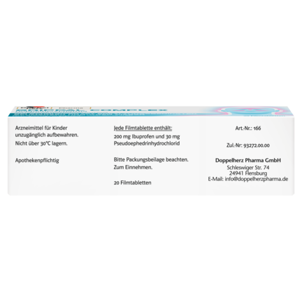 GRIPPAL COMPLEX DoppelherzPharma 200 mg/ 30 mg Filmtabletten