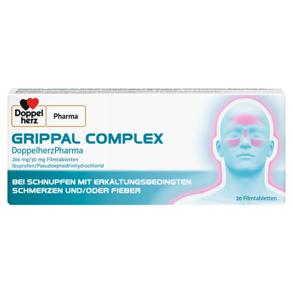GRIPPAL COMPLEX DoppelherzPharma 200 mg/ 30 mg Filmtabletten
