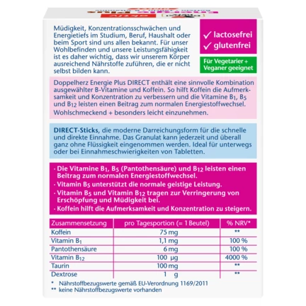 Doppelherz aktiv Energie Plus DIRECT Rückansicht