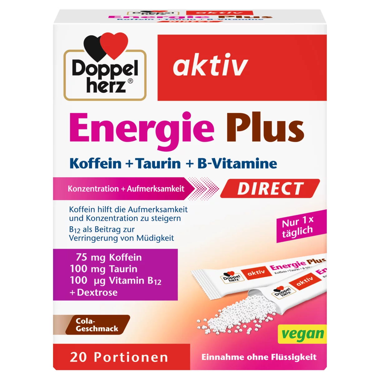 Doppelherz aktiv Energie Plus DIRECT Frontansicht