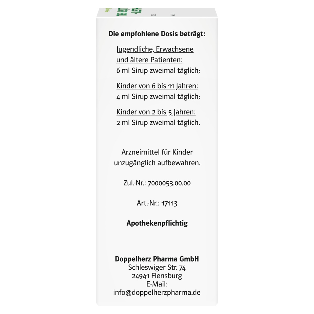 HUSTENLÖSER EFEU 8,25 mg/ml Sirup