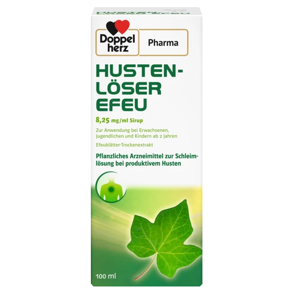 DoppelherzPharma HUSTENLÖSER EFEU 8,25 mg/ml Sirup Frontansicht