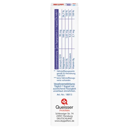 Doppelherz aktiv Coenzym Q10 + Magnesium EXTRA Seitenansicht links