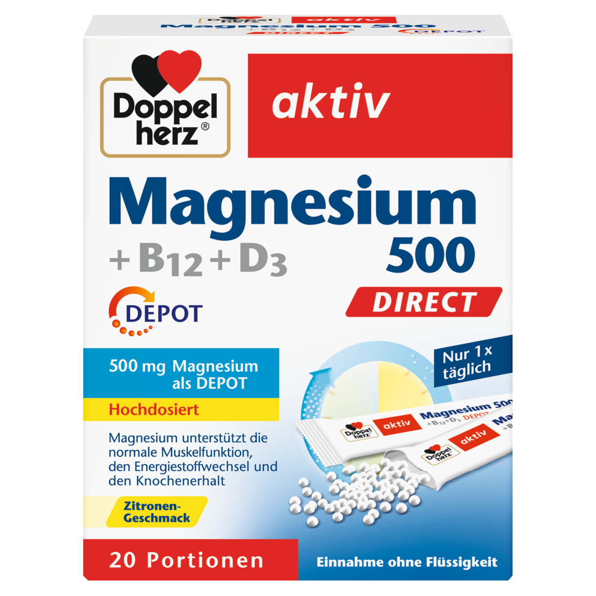 Magnesium 500 + B12 + D3 DIRECT DEPOT