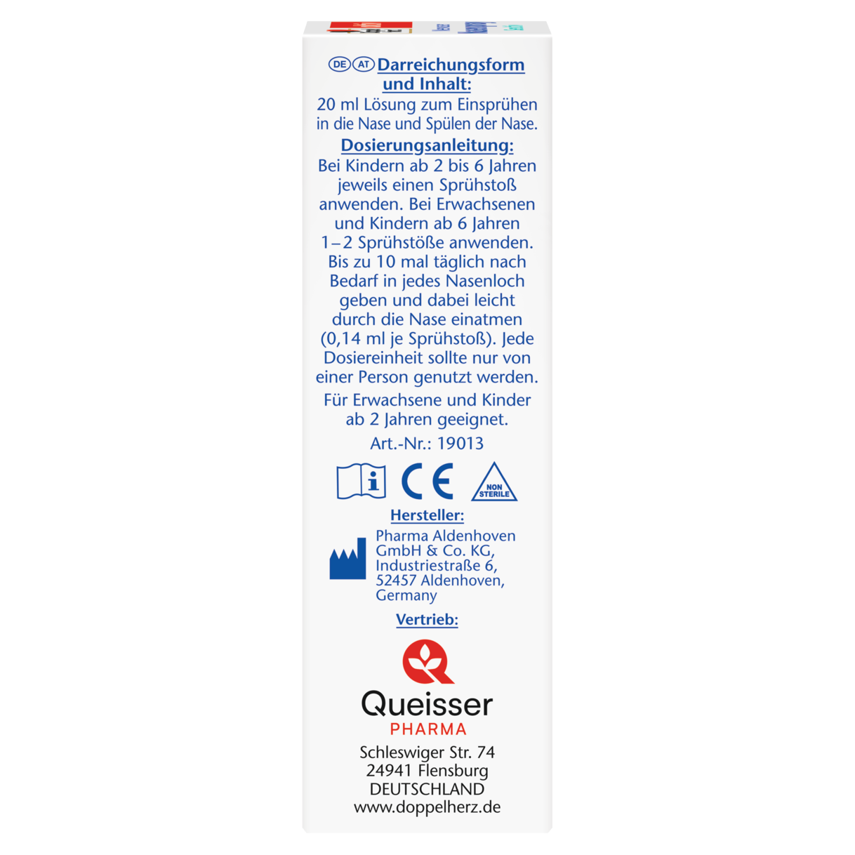 Meerwasser Nasenspray Sensitiv