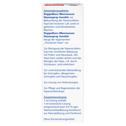 Meerwasser Nasenspray Sensitiv