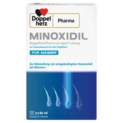 MINOXIDIL DoppelherzPharma 50 mg/ml Lösung zur Anwendung auf der Haut (Kopfhaut) 