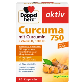Doppelherz aktiv Curcuma 750 Frontansicht