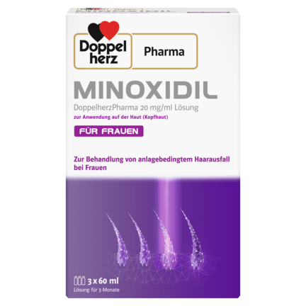 MINOXIDIL DoppelherzPharma 20 mg/ml Lösung zur Anwendung auf der Haut (Kopfhaut) 