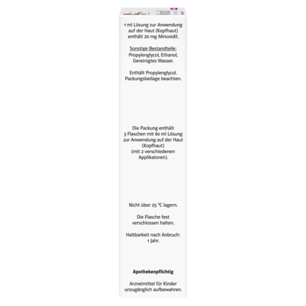 Minoxidil DoppelherzPharma 20 mg/ml Lösung zur Anwendung auf der Haut (Kopfhaut) 