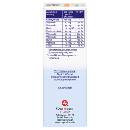 Doppelherz system Q10 UBIQUINOL 100 Seitenansicht links