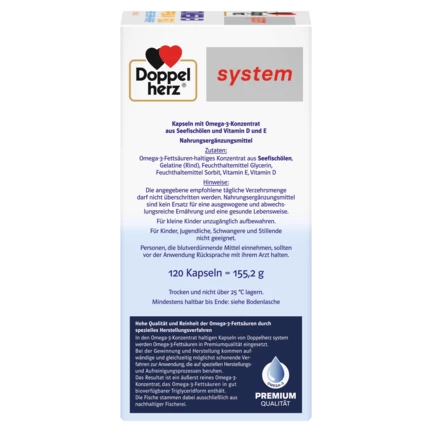 Doppelherz system OMEGA-3 PREMIUM 1500 Seitenansicht rechts