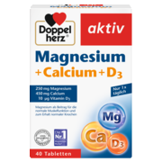 Abbildung der Produktverpackung Doppelherz aktiv Magnesium + Calcium + D3 Frontansicht