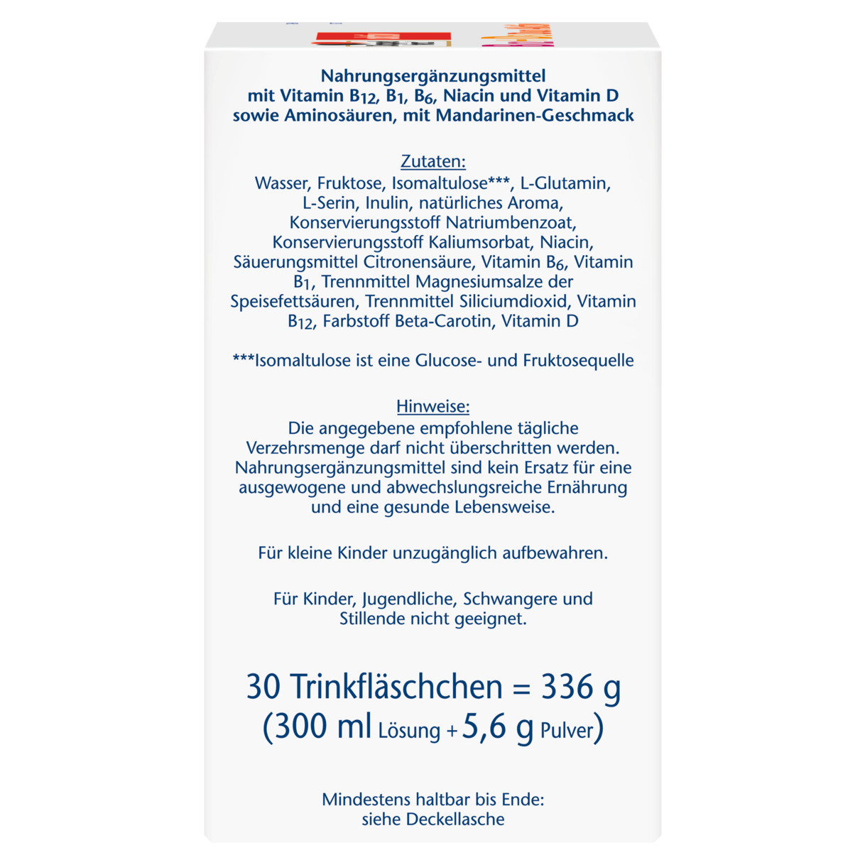 Abbildung der Produktverpackung Doppelherz aktiv B12 + D3 Duo Aktiv Seitenansicht links