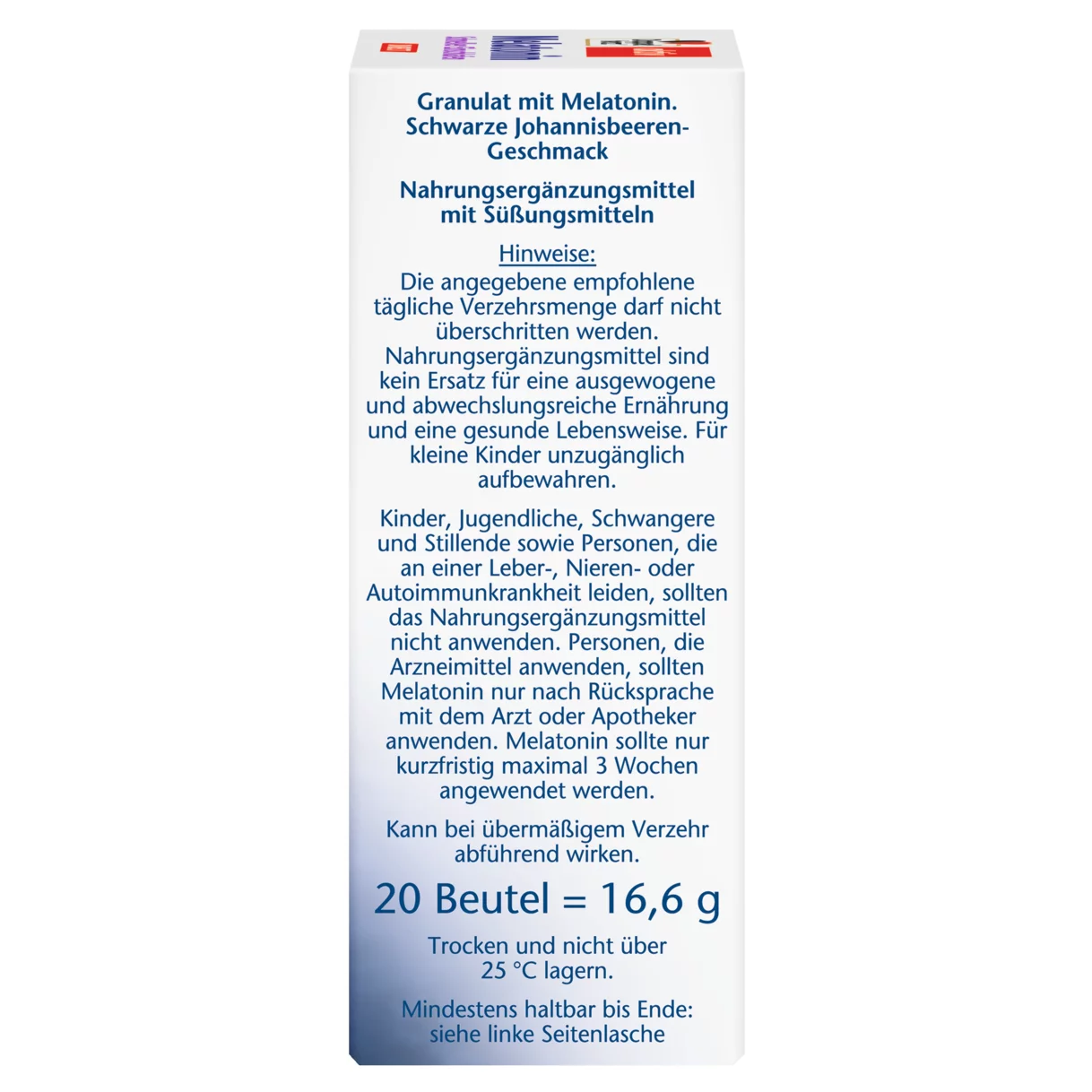 Doppelherz aktiv Melatonin DIRECT Seitenansicht rechts