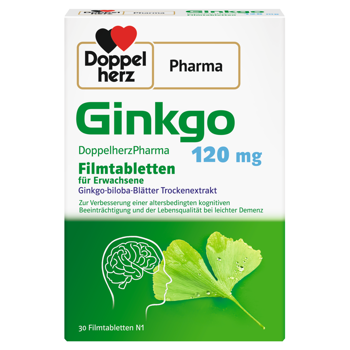 Ginkgo DoppelherzPharma 120 mg Filmtabletten