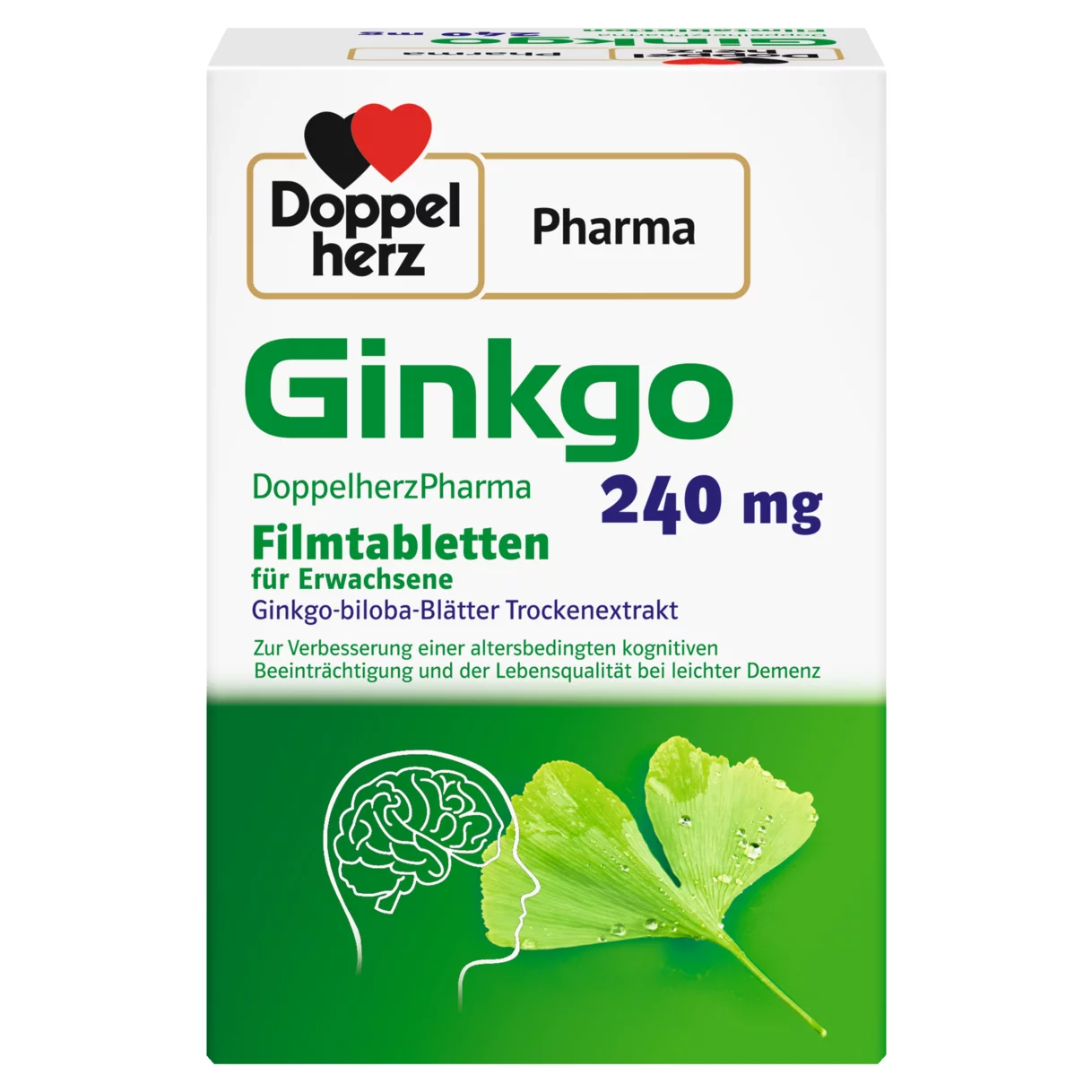 DoppelherzPharma Ginkgo DoppelherzPharma 240 mg Filmtabletten Rückansicht