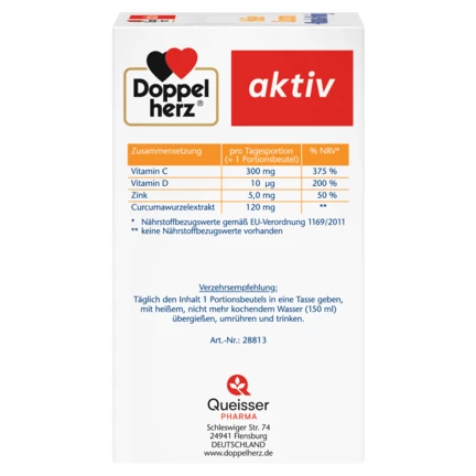 Doppelherz aktiv Heißer Curcuma  Seitenansicht links