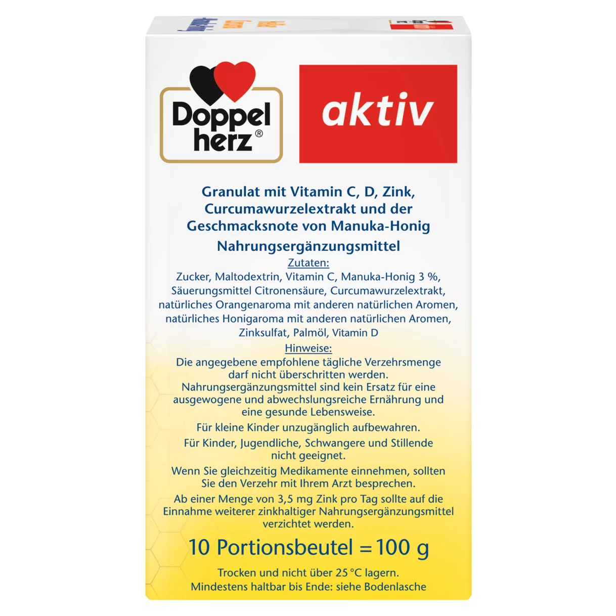 Doppelherz aktiv Heißer Curcuma  Seitenansicht rechts
