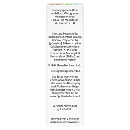 ALLERGO-MOMELIND 50 Mikrogramm/Sprühstoß Nasenspray, Suspension
