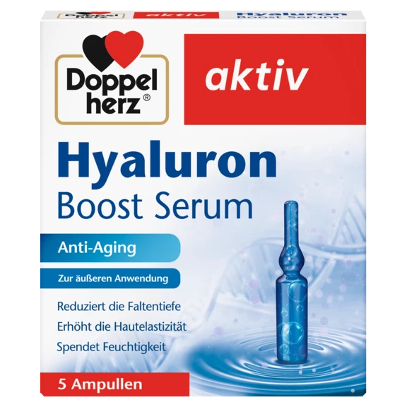 Doppelherz aktiv Hyaluron Boost Serum Frontansicht