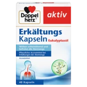 Doppelherz aktiv Erkältungs Kapseln Eukalyptusöl Frontansicht