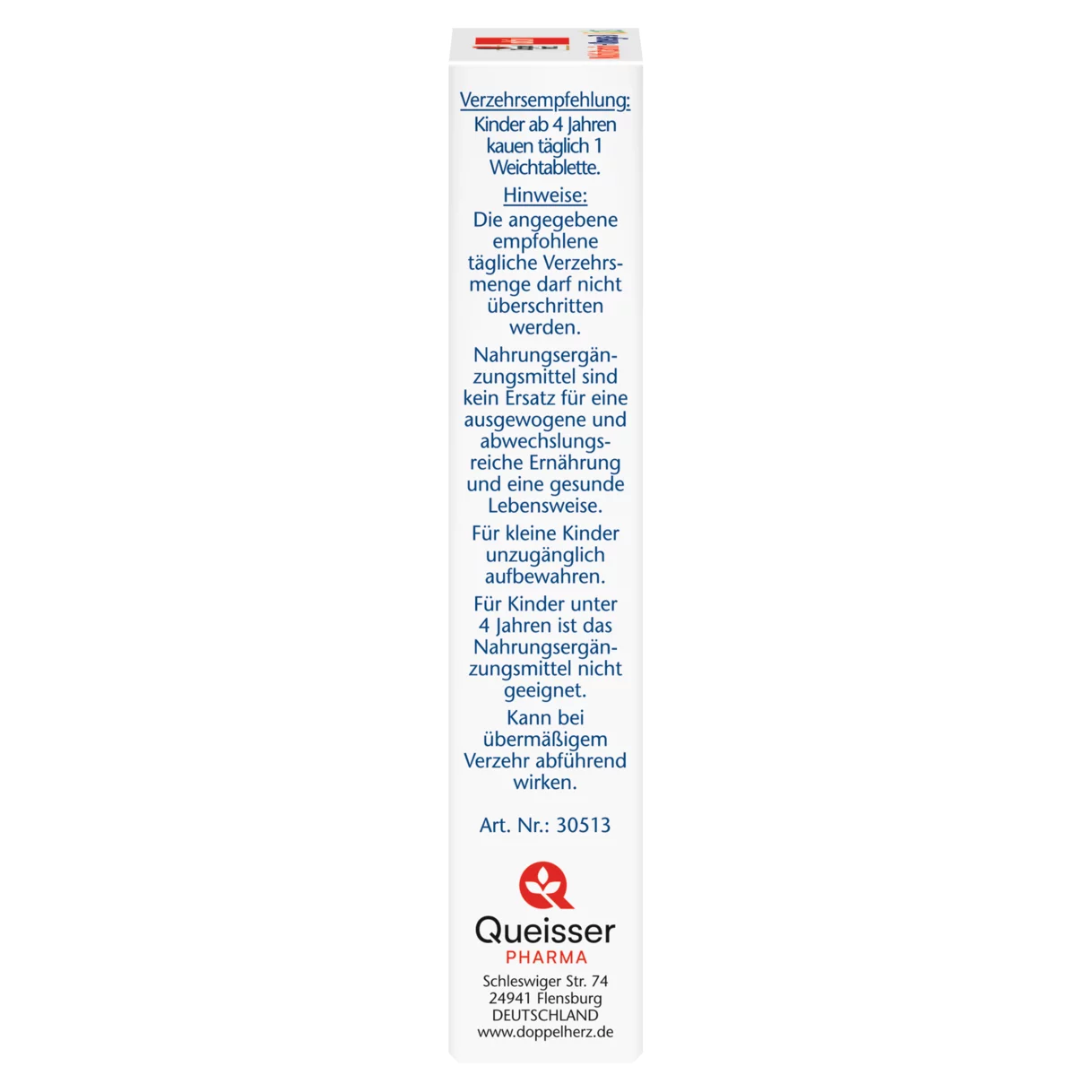 Doppelherz aktiv Multivitamin + Omega-3 Kids Seitenansicht links