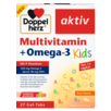 Abbildung der Produktverpackung Doppelherz aktiv Multivitamin + Omega-3 Kids Frontansicht