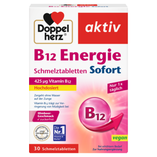Abbildung der Produktverpackung Doppelherz aktiv B12 ENERGIE Sofort Frontansicht