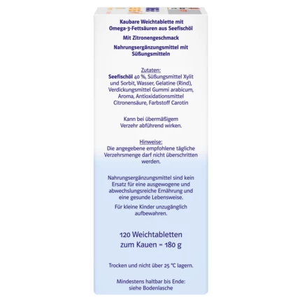 Doppelherz system OMEGA-3 family Zitrone Seitenansicht rechts