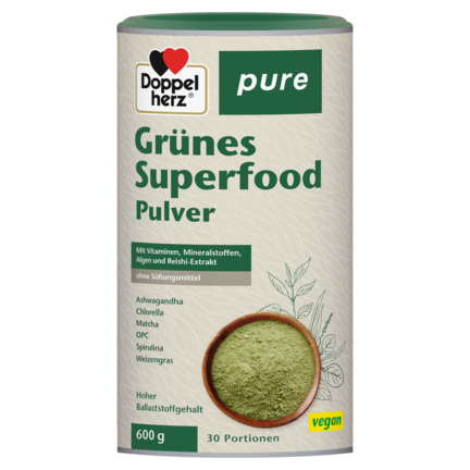 Grünes Superfood Pulver