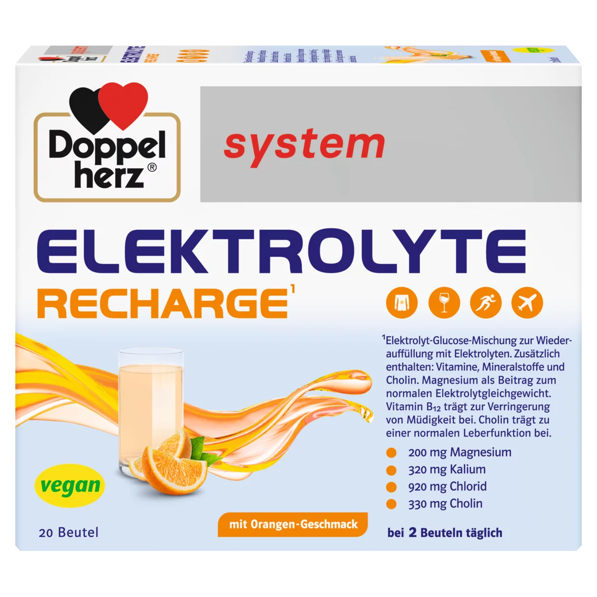 Doppelherz system ELEKTROLYTE RECHARGE Frontansicht