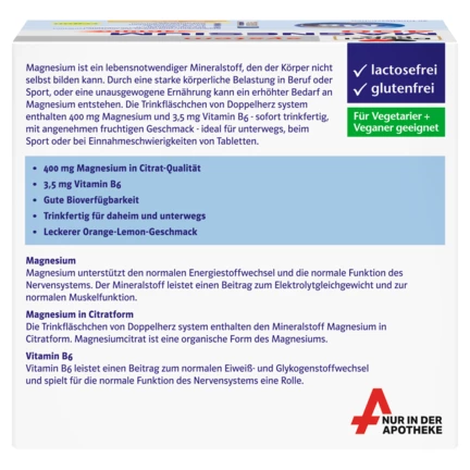 Doppelherz system MAGNESIUM 400 LIQUID Rückansicht