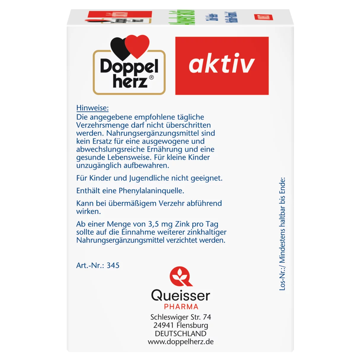 Doppelherz aktiv Abwehr aktiv DIRECT Seitenansicht links