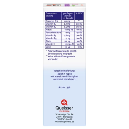 Doppelherz system COENZYM Q10 100 Seitenansicht links