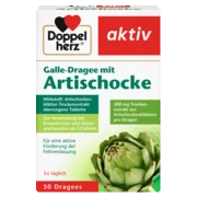 Doppelherz aktiv Galle-Dragee mit Artischocke Frontansicht