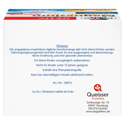 Doppelherz aktiv Magnesium + Calcium + D3 DIRECT Rückansicht
